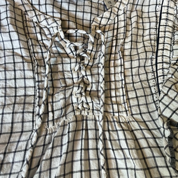 Scotch & Soda Ruffle Cap Sleeve Blouse Sz M - Picture 3 of 9